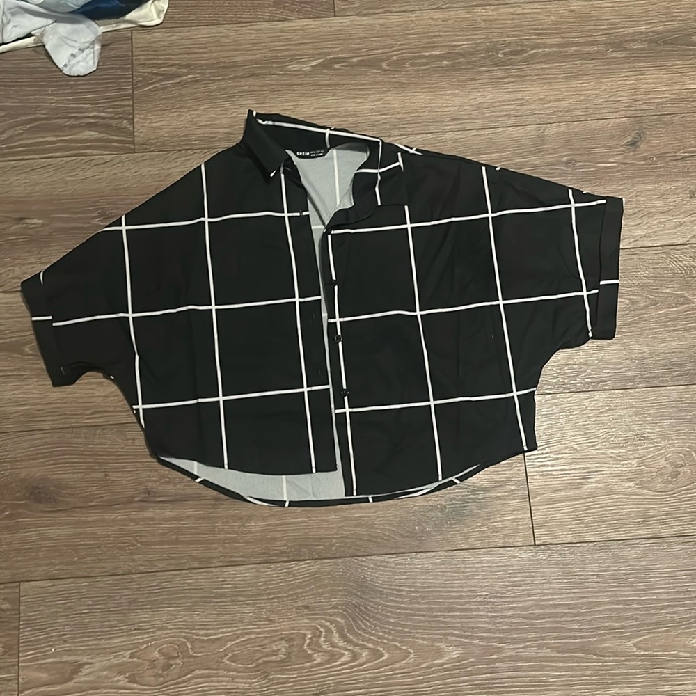 Black and white shirt